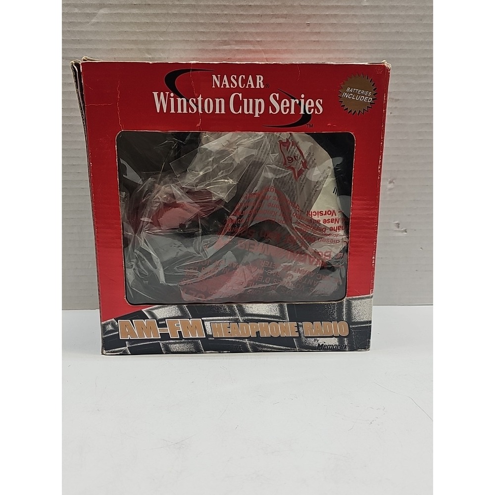 Memorex NASCAR Winston Cup Series AM/FM Radio Headphones Red